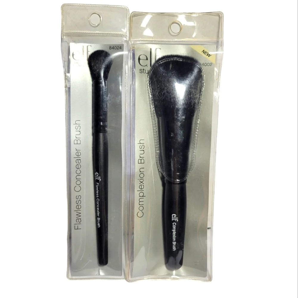 NWOT ELF Complexion & Flawless Concealer Brush Duo